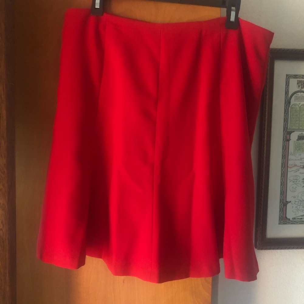 Ralph Lauren Red Trumpet Skirt Size 14